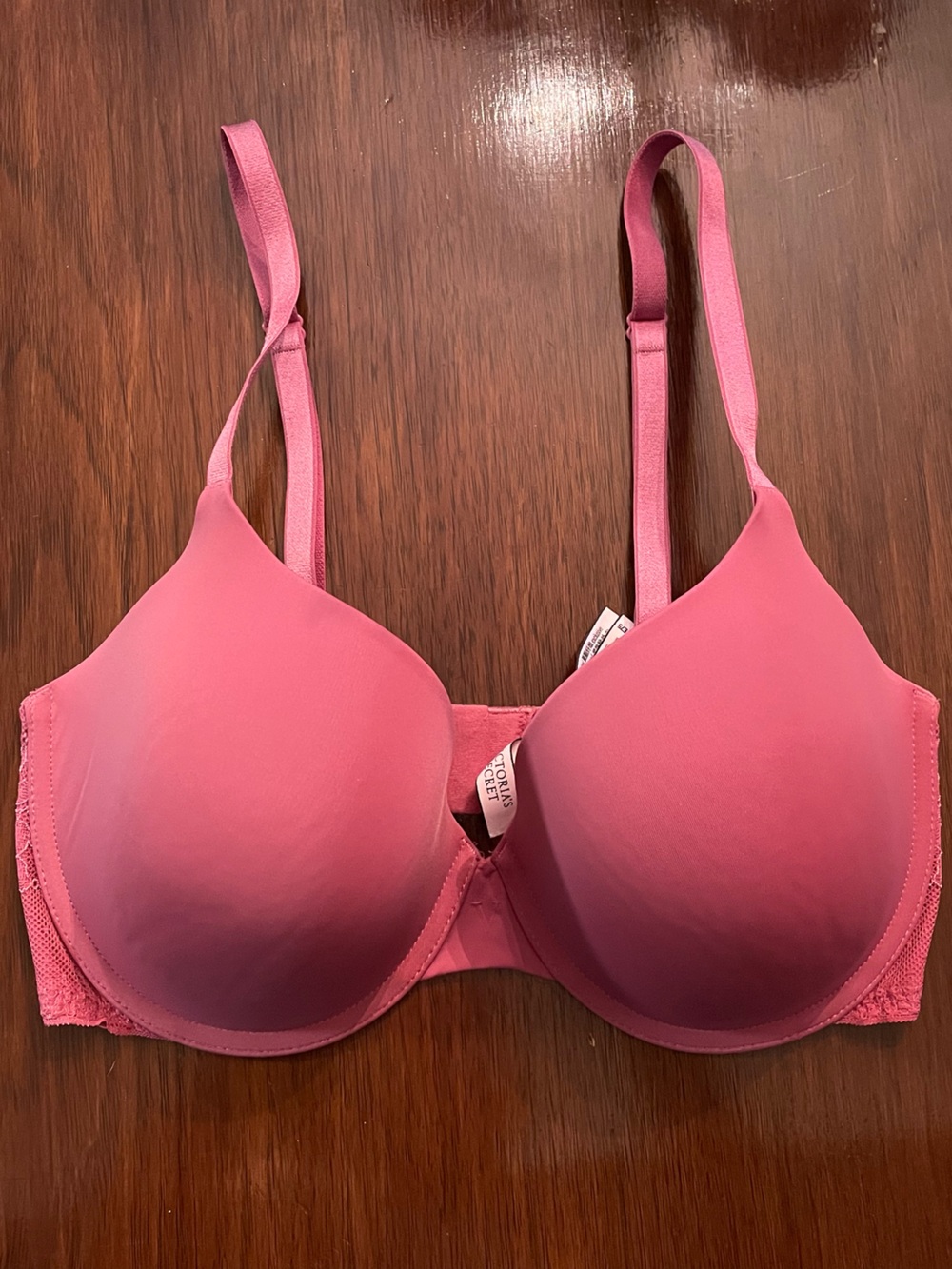 Victoria’s Secret Pink lace detail t shirt bra